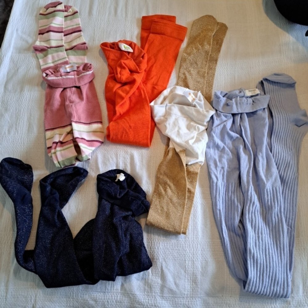 Gymboree girls tights, 8-10, 10-12, 14 bundle VGUC mixed sizes